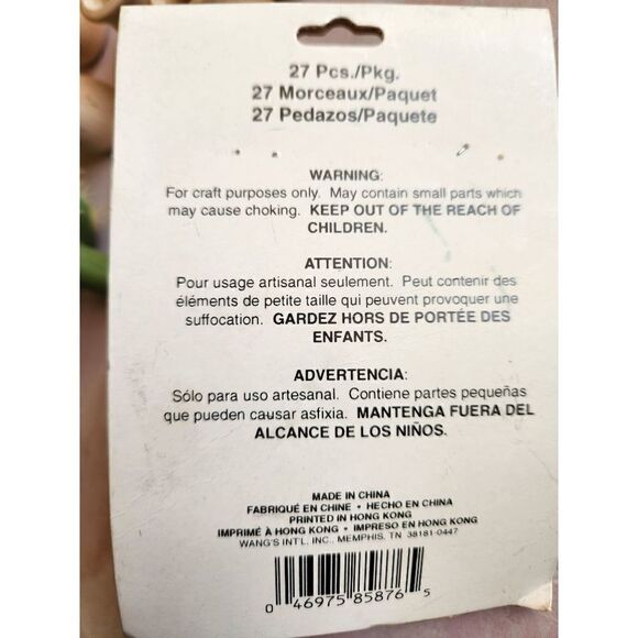 Craft bundle cactus artificial plant wooden mini pot ribbon bird nest eggs minia - Picture 9 of 9